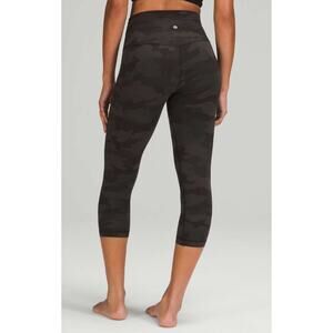 Lululemon Align High Rise Crop 21" W6BOVS Heritage 365 Camo Dark Olive Multi 18